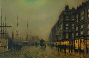 Atkinson Grimshaw Liverpool Quay by Moonlight Germany oil painting reproduction